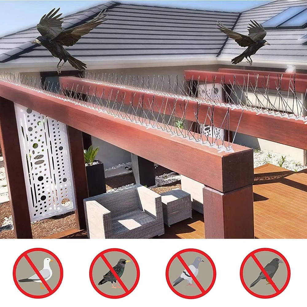 Jardioui 1 Kit de Pics (8+4 Offerts )(34.90 €/kit) Kit de Pics Anti-Oiseaux Ultra-Efficaces