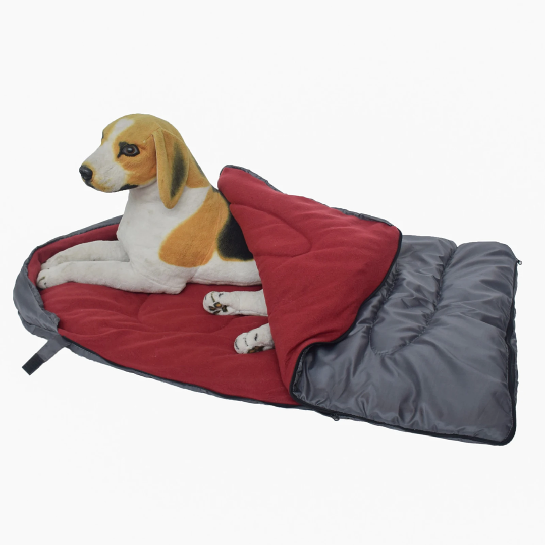 Jardioui Rouge Sac de Couchage Extérieur Ultra-Confort pour Chien