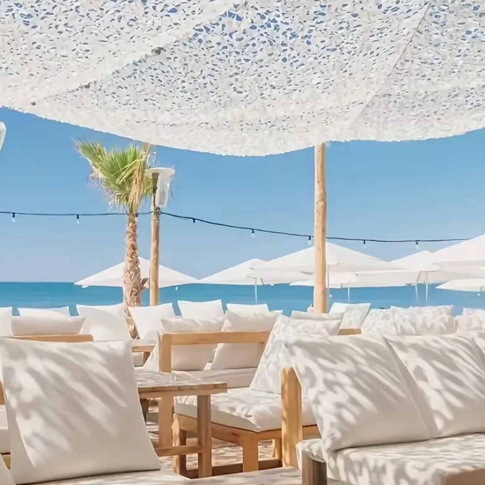 Voile d'ombrage camouflage blanc