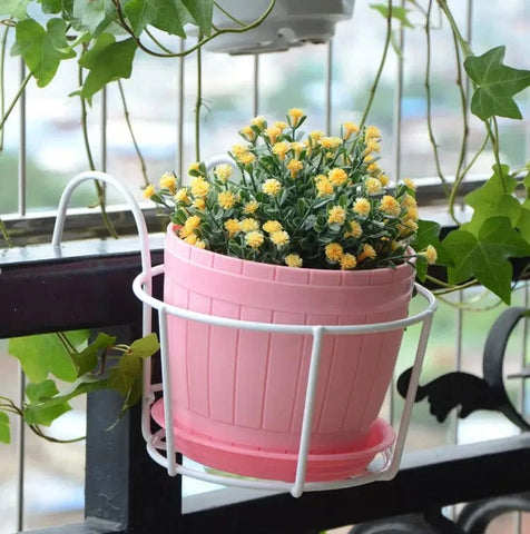 Porte - plante Suspendu Élégant pour Balcon (Lot de 2 + 1 Offert)