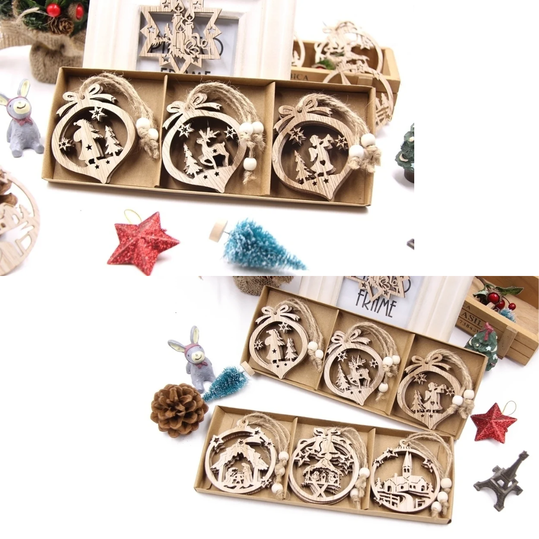 Flocons de Noël Sculptés Élégants (Pack de 12)