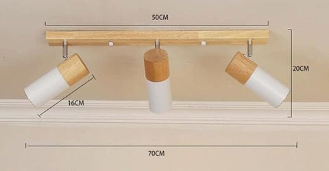 Plafonnier Salon LED à 3 Têtes Modulables Épuré