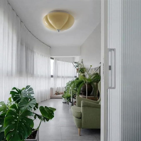 Plafonnier LED Design Rétro Citrouille