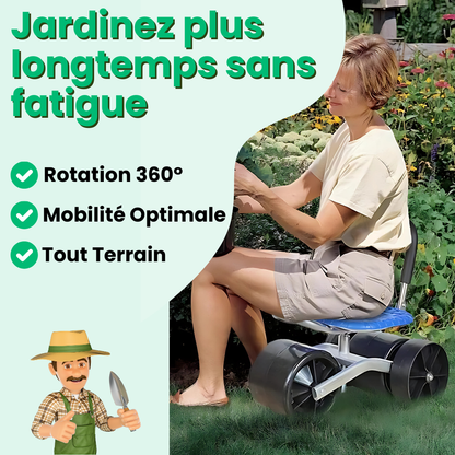 Ultra-comfortable Ergonomic Gardening Rolling Stool