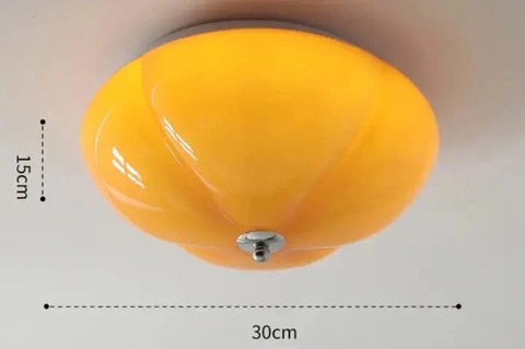 Plafonnier LED Design Rétro Citrouille