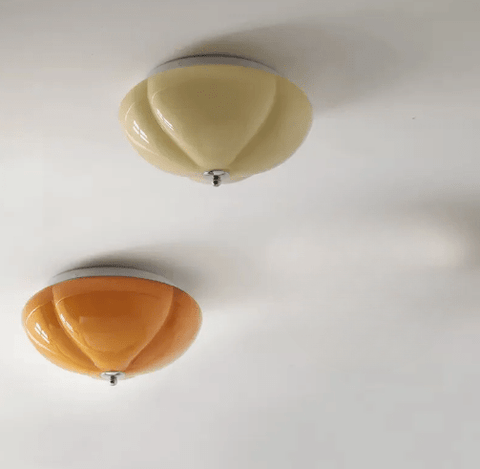 Plafonnier LED Design Rétro Citrouille