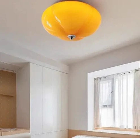 Plafonnier LED Design Rétro Citrouille