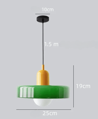 Suspension Luminaire Vintage en Verre Élégante