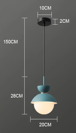 Suspension Luminaire Boule en Verre Nordique Moderne