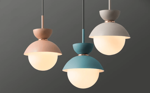 Suspension Luminaire Boule en Verre Nordique Moderne