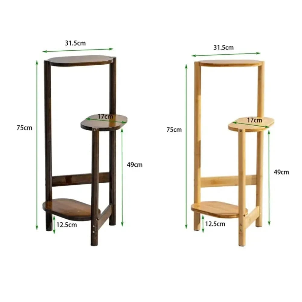 Meuble Porte Plante en Bois Épuré