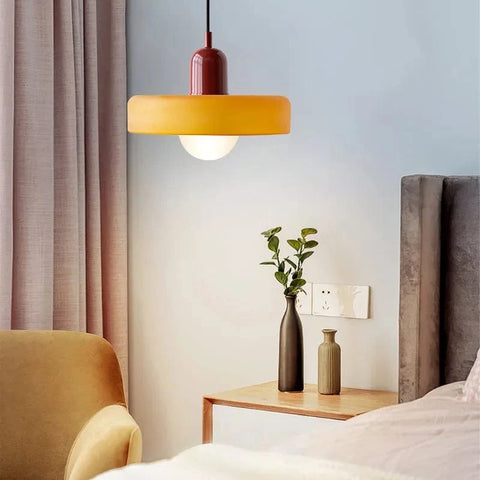 Suspension Luminaire Vintage en Verre Élégante