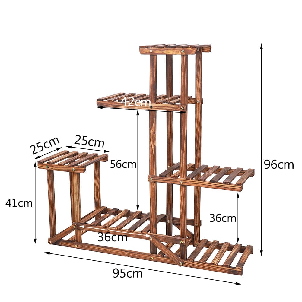 Porte Plante en Bois 5 Niveaux ’Oïhan’