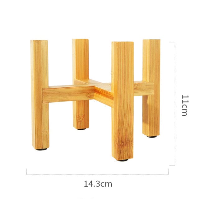 Petit Support de Plante en Bois Bambou ’Txikia’