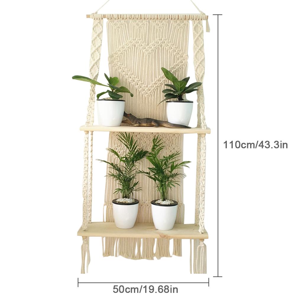 Porte plante en Macramé mural ’Berdea’