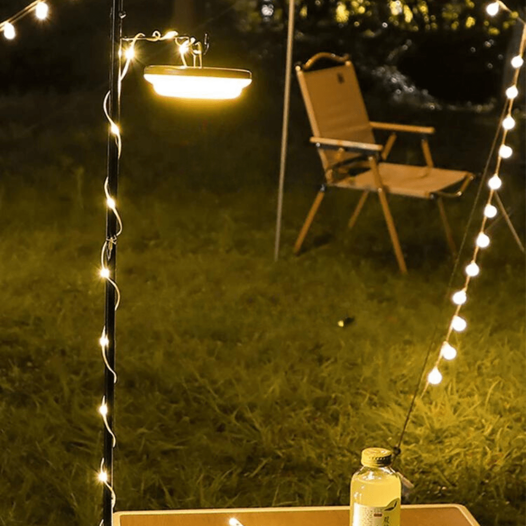 Jardioui 1 Lampe (39.90 €/ pcs) Lampe de Camping USB Élégante avec Guirlande Intégrée