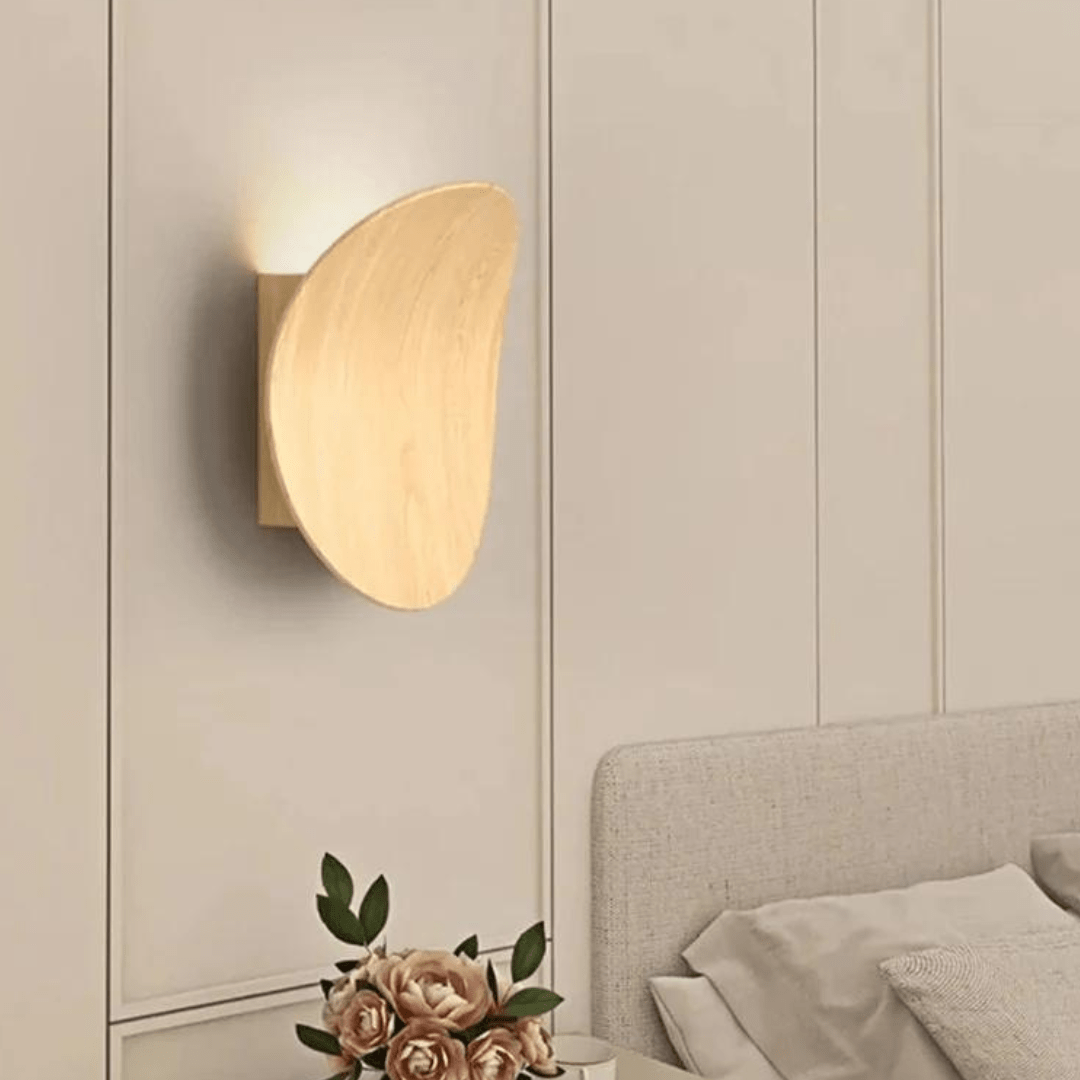 Jardioui 2 Appliques (59.90 €/ pcs) / Marron clair / Blanc froid Applique Murale LED Ronde Sophistiquée