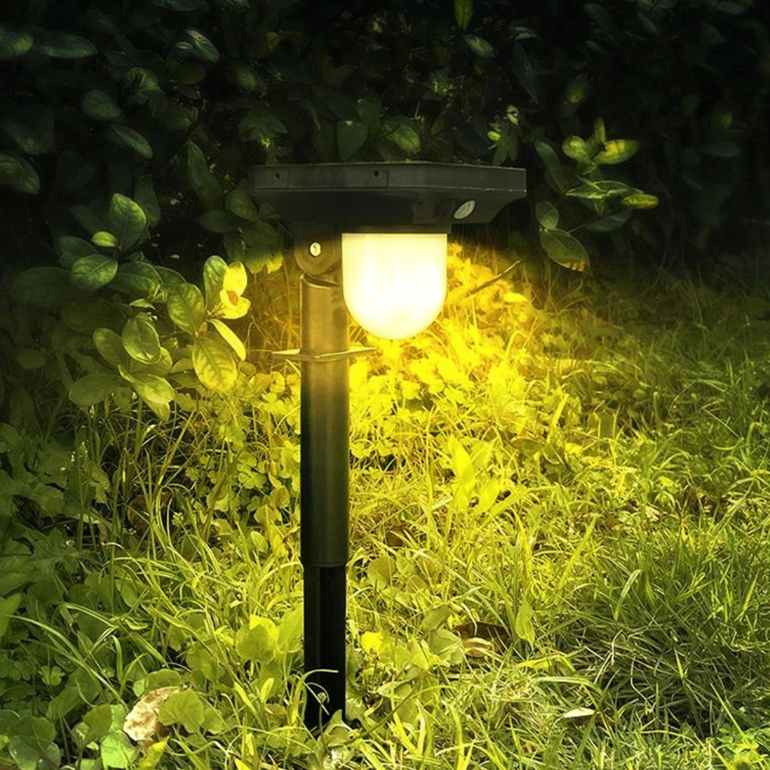 Jardioui 2 Lampes Lampe Solaire Économe avec Détecteur de Mouvement