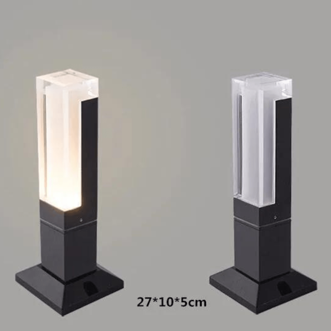 Jardioui 2 Lampes / S / Blanc chaud Lampe Pilier LED Moderne Éclatante
