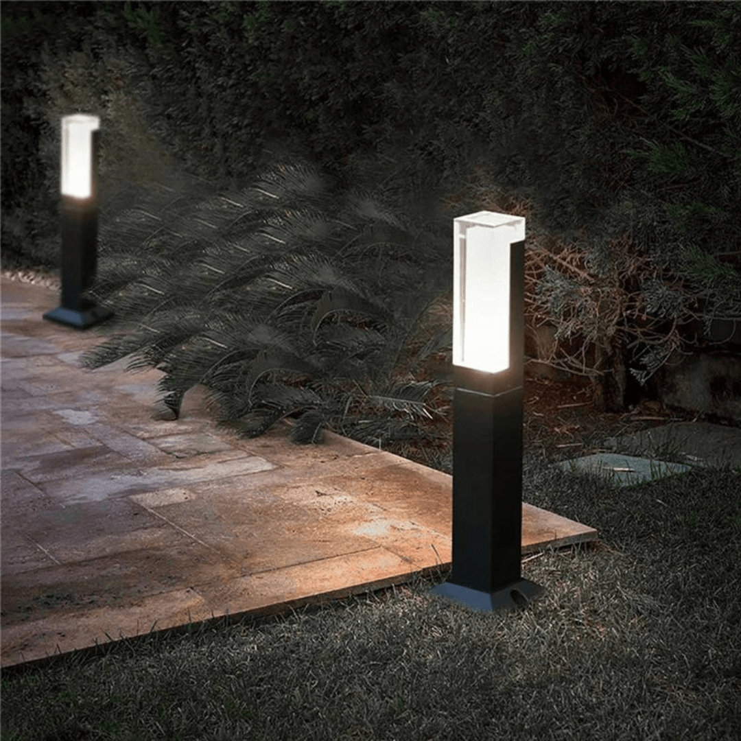 Jardioui 2 Lampes / S / Blanc Lampe Pilier LED Moderne Éclatante