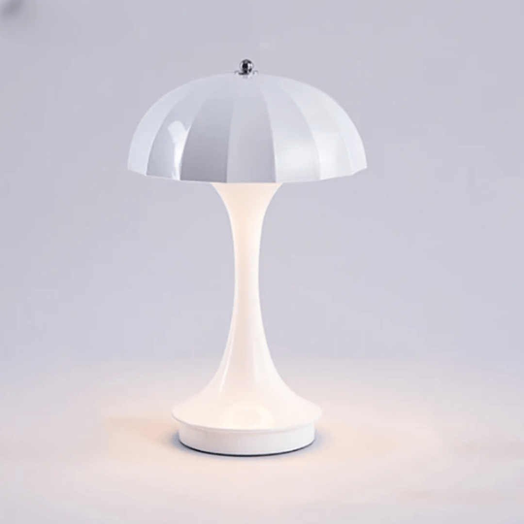 Jardioui Blanc Lampe Parapluie LED Éclatante