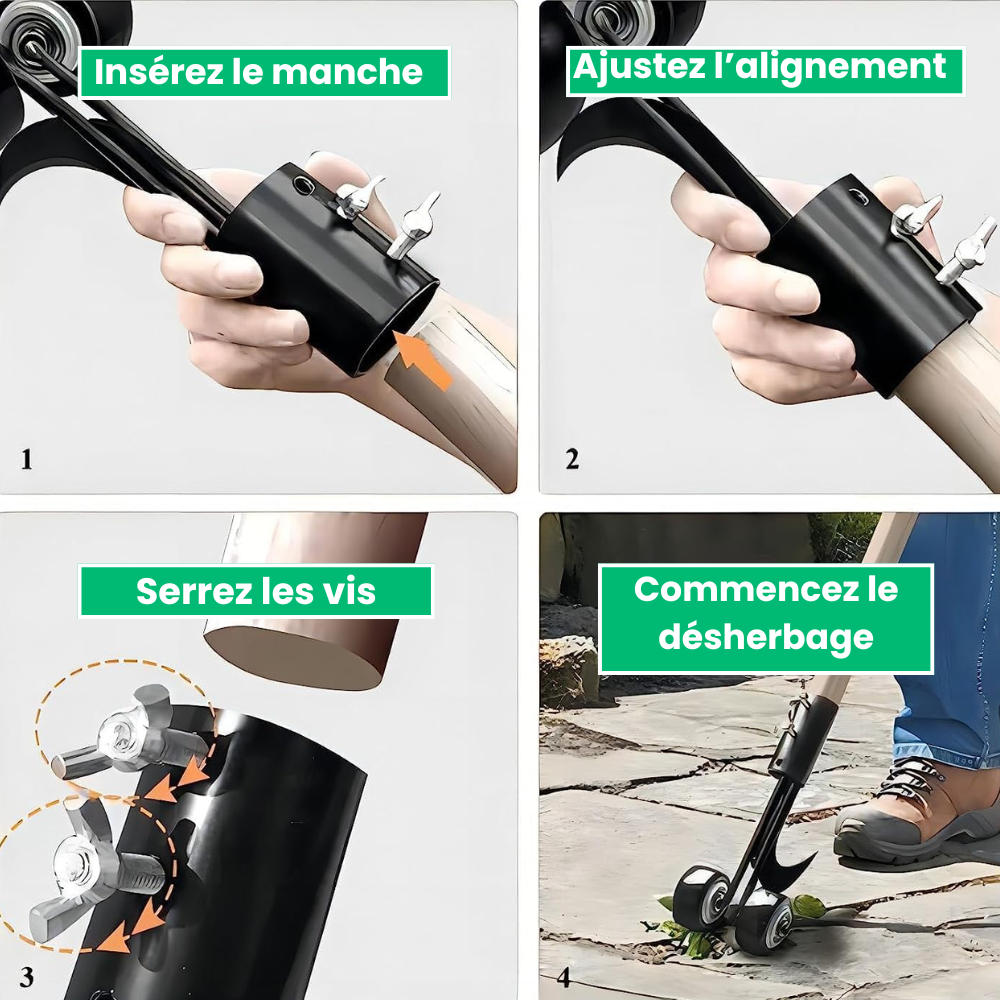 Jardioui Crochet de désherbage ultra-efficace