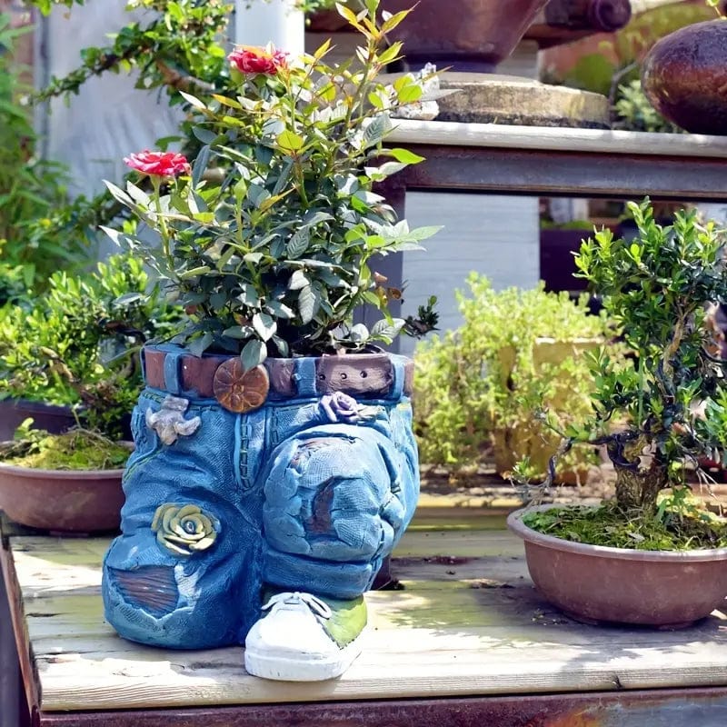 Jardioui DenimVase™ - Pot de Fleurs Jean Innovant