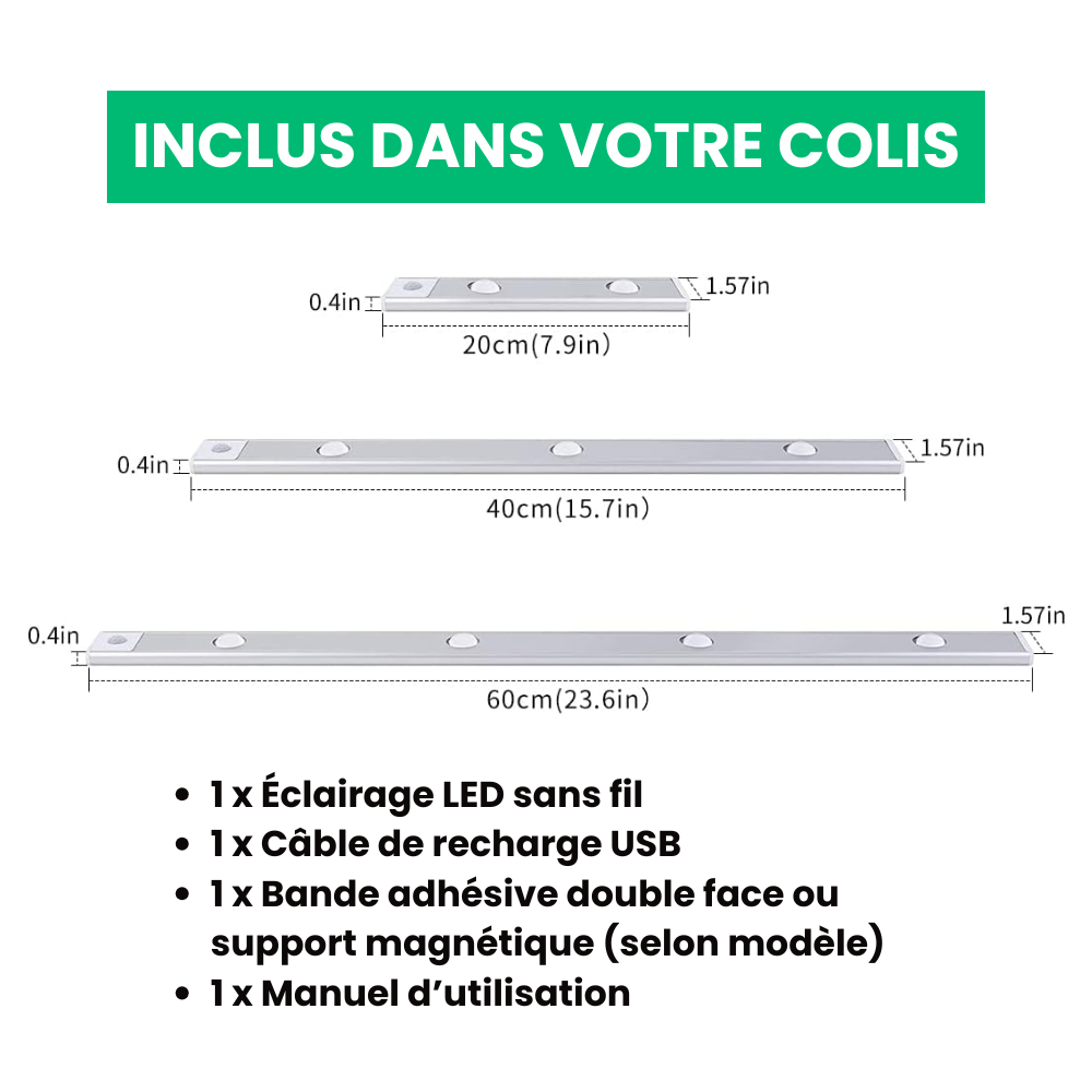 Jardioui Éclairage Premium LED avec capteur de mouvement