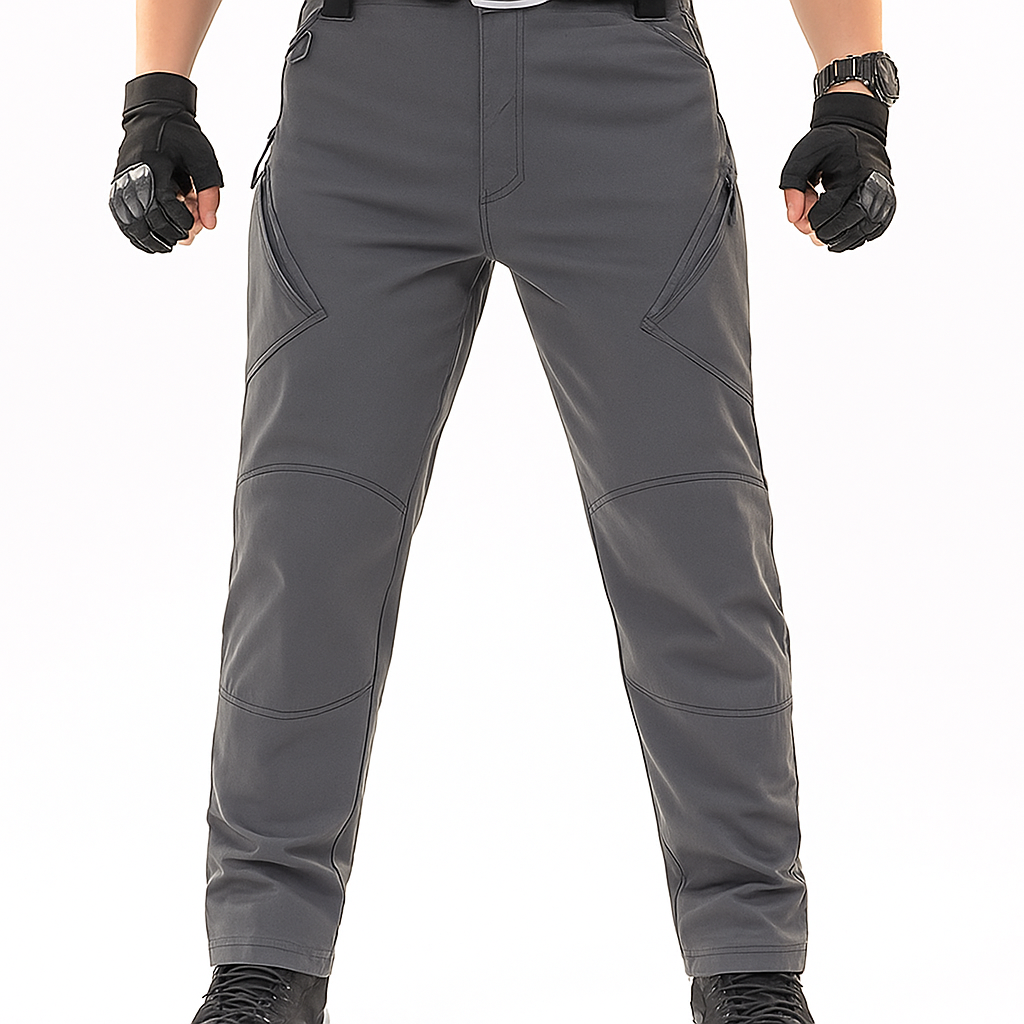 Jardioui Gris / S Pantalon de Travail Homme Multipoche