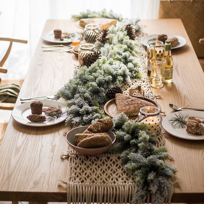 Jardioui Guirlande Enchantée Plantes de Noël Couronne