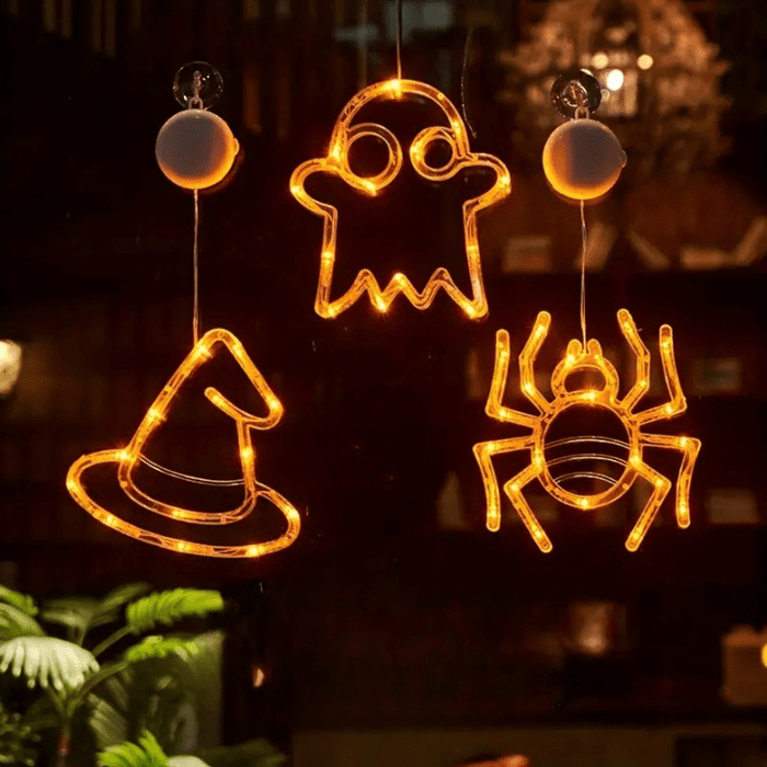 2 décorations squelettes, veilleuse squelette d'Halloween, lampe