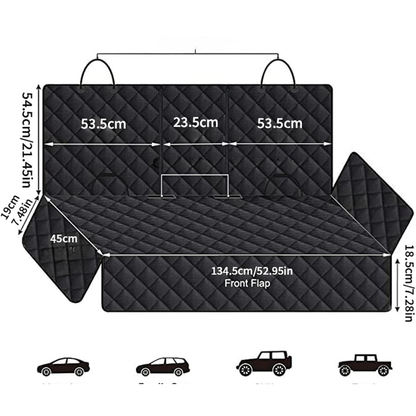 Jardioui Housse de siège de chien de voiture protectrice
