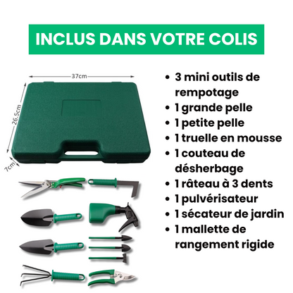 Jardioui Maison et jardin Kit d'outils de jardin multifonctions