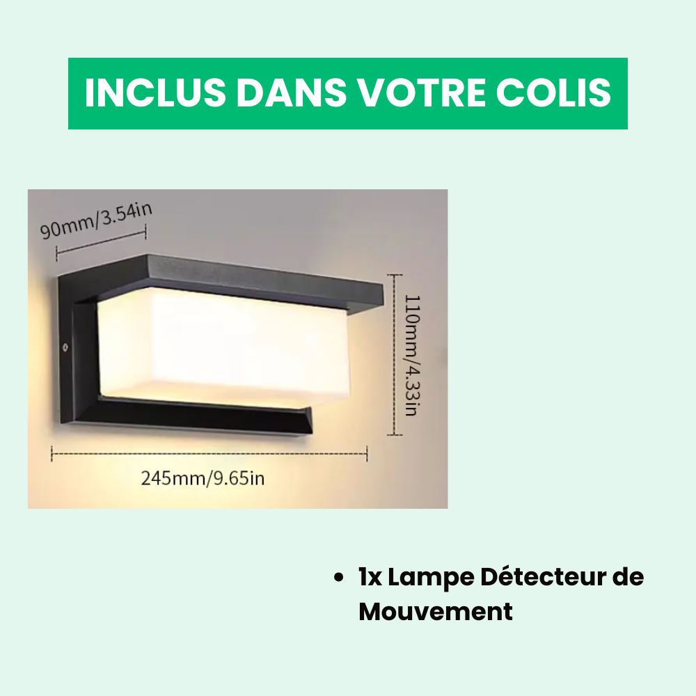 Jardioui Lampe Détecteur de Mouvement Couloir Moderne Sans Fil