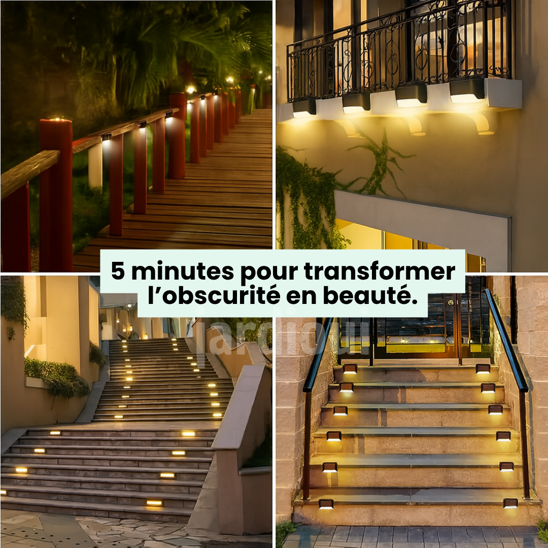 Jardioui Lampe Solaire Automatique et Étanche  | LumiZen