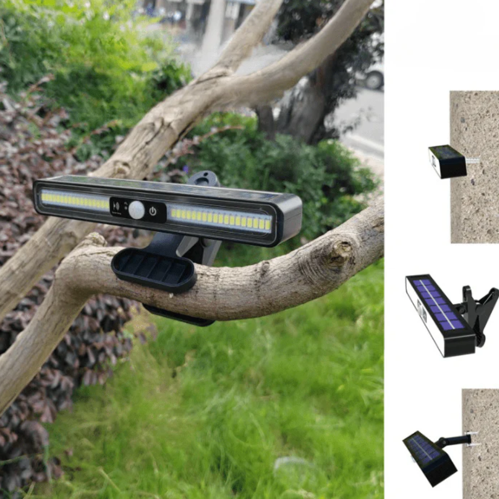Jardioui Lampe Solaire Puissante à Détecteur de Mouvements