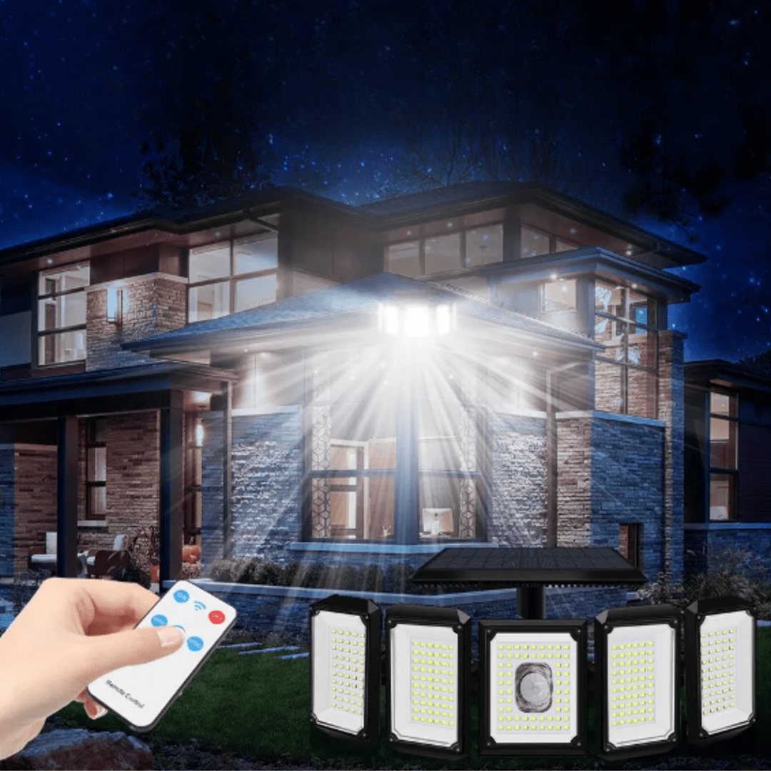 Jardioui Luminaire Solaire LED Intelligent Économique