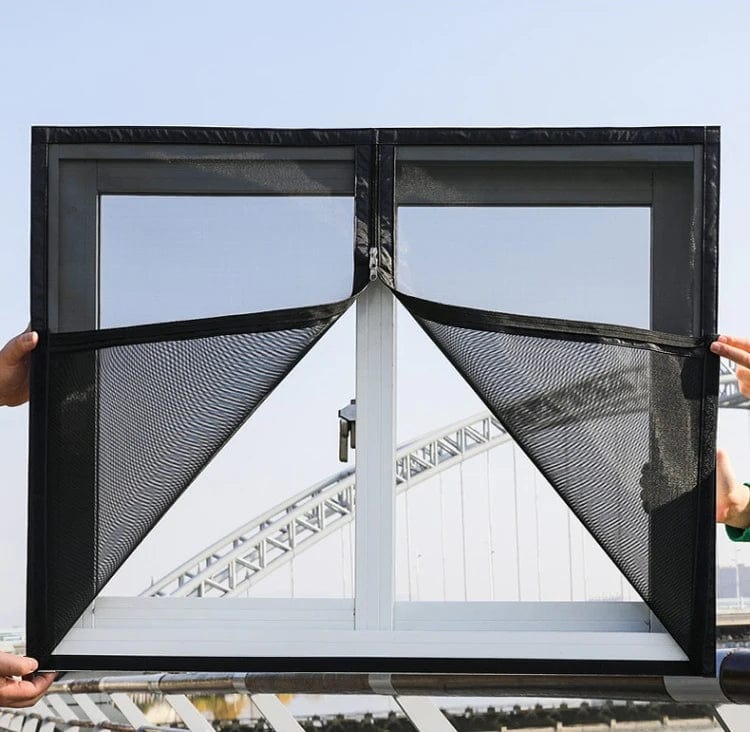Jardioui Moustiquaire Fenêtre en PVC Sécurisée Ultra-Pratique
