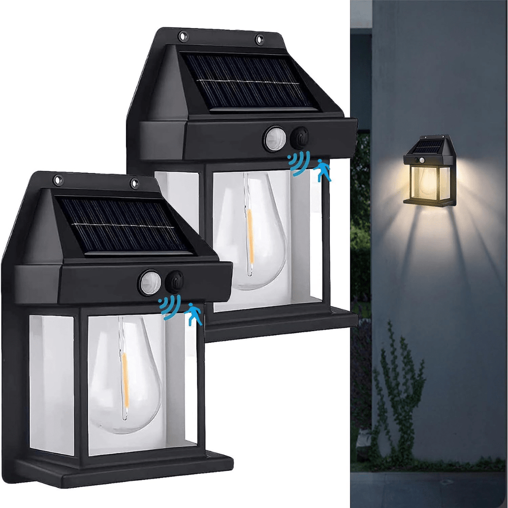 Applique Murale pour Extérieur Solaire - IP54, Détection de Mouvement