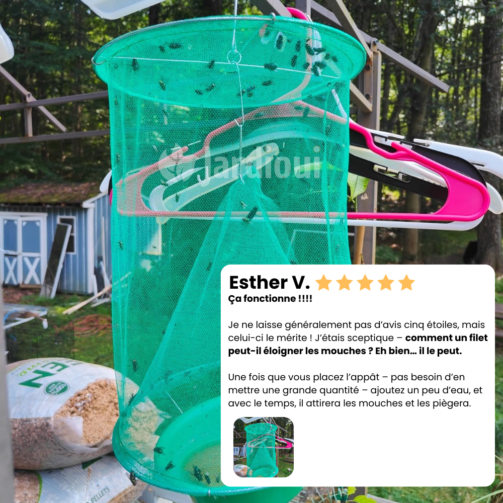 Jardioui Piège à mouches Suspendu d'Extérieur Ultra Efficace