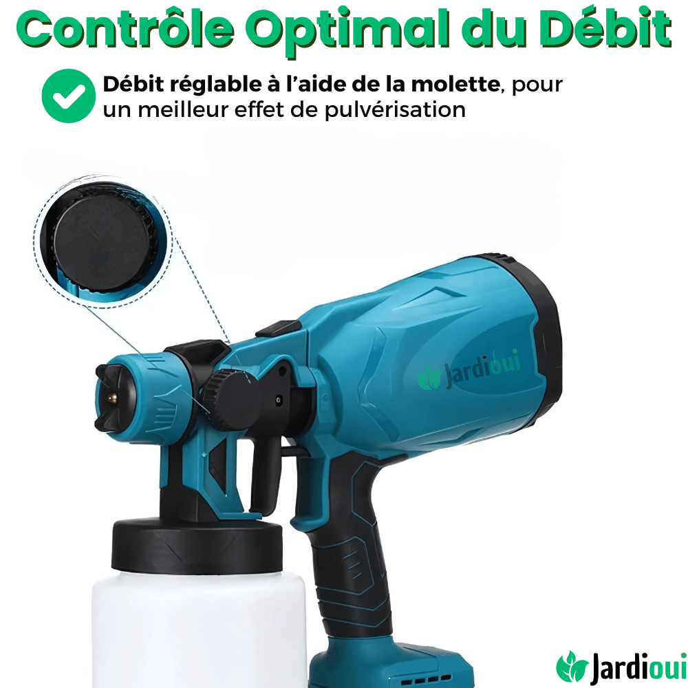 Jardioui Pistolet à Peinture Électrique Sans Fil Portatif Magique (+Batterie Offerte)