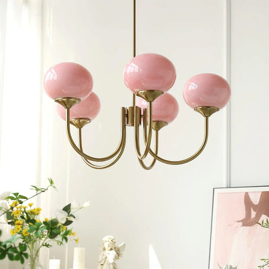 Jardioui Rose Chandelier Vintage Fleurs de Rose Raffiné