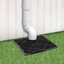Grille Drainage Extérieur 150x150mm Grille Drainage Acier Inox 150×150mm - Couvercle évacuation Eau Pluie Antidérapant Extérieur Grille Drainage Inox