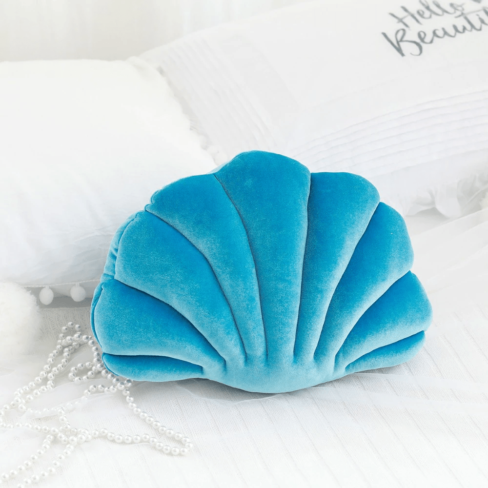 frJardioui Coussin Coussin Coquillage en Velours