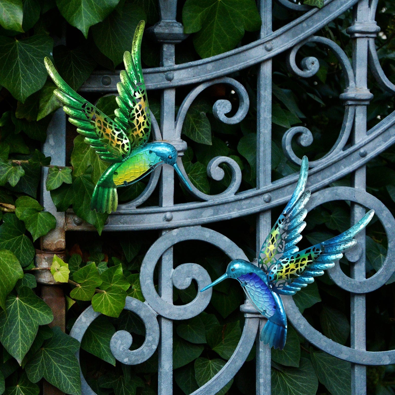 frJardioui Décoration Murale "Duo de Colibri"
