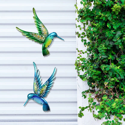 frJardioui Décoration Murale "Duo de Colibri"