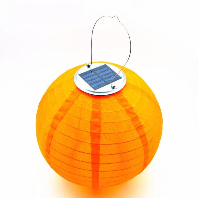 frJardioui Lanterne Solaire Orange Lanterne Chinoise Solaire pour Extérieur