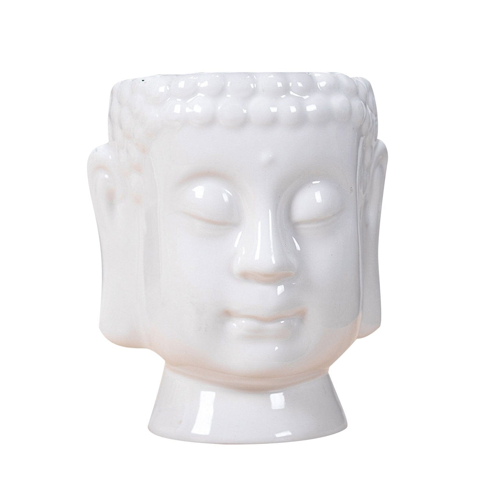 frJardioui Vase / Pot de Fleur Bouddha en Céramique