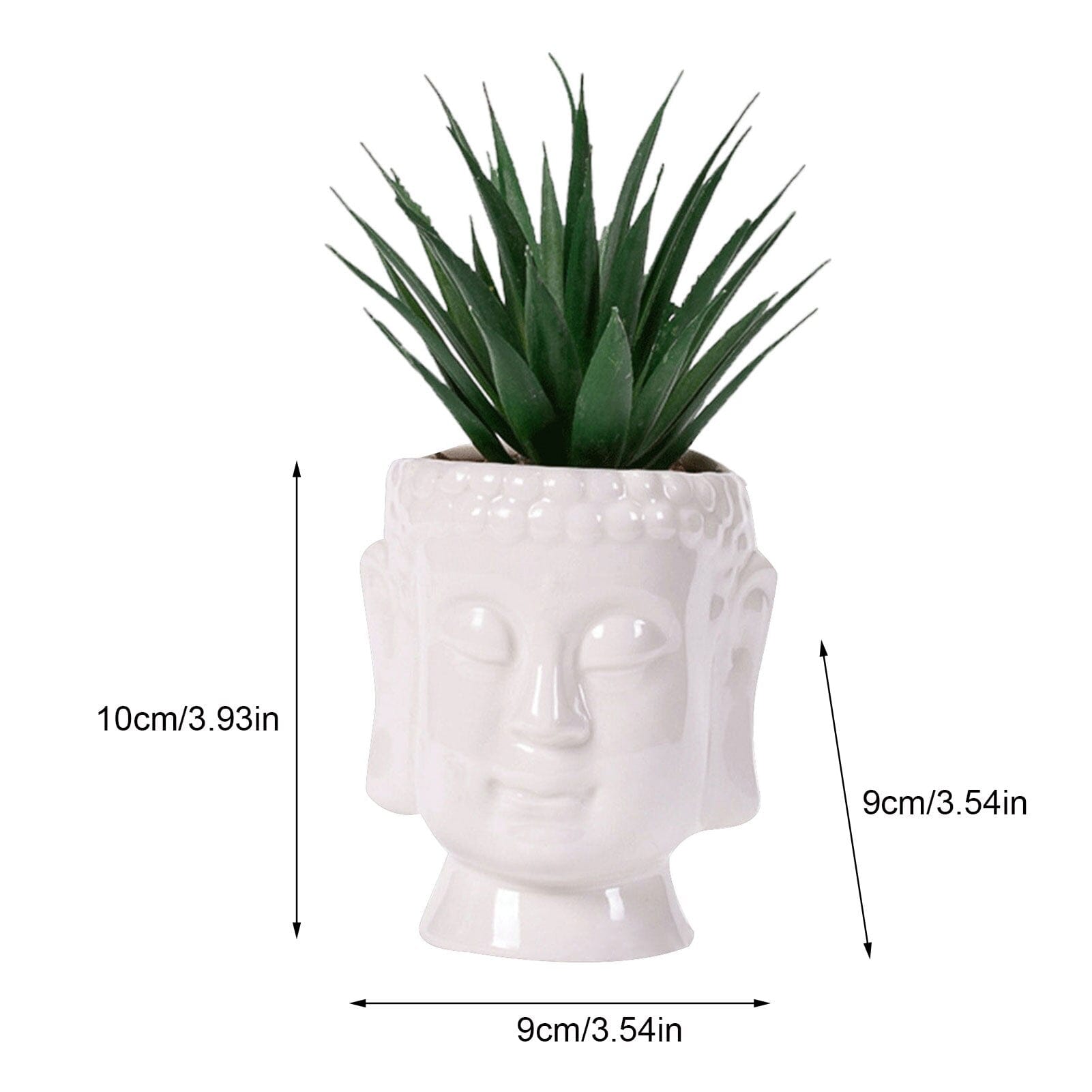frJardioui Vase / Pot de Fleur Bouddha en Céramique