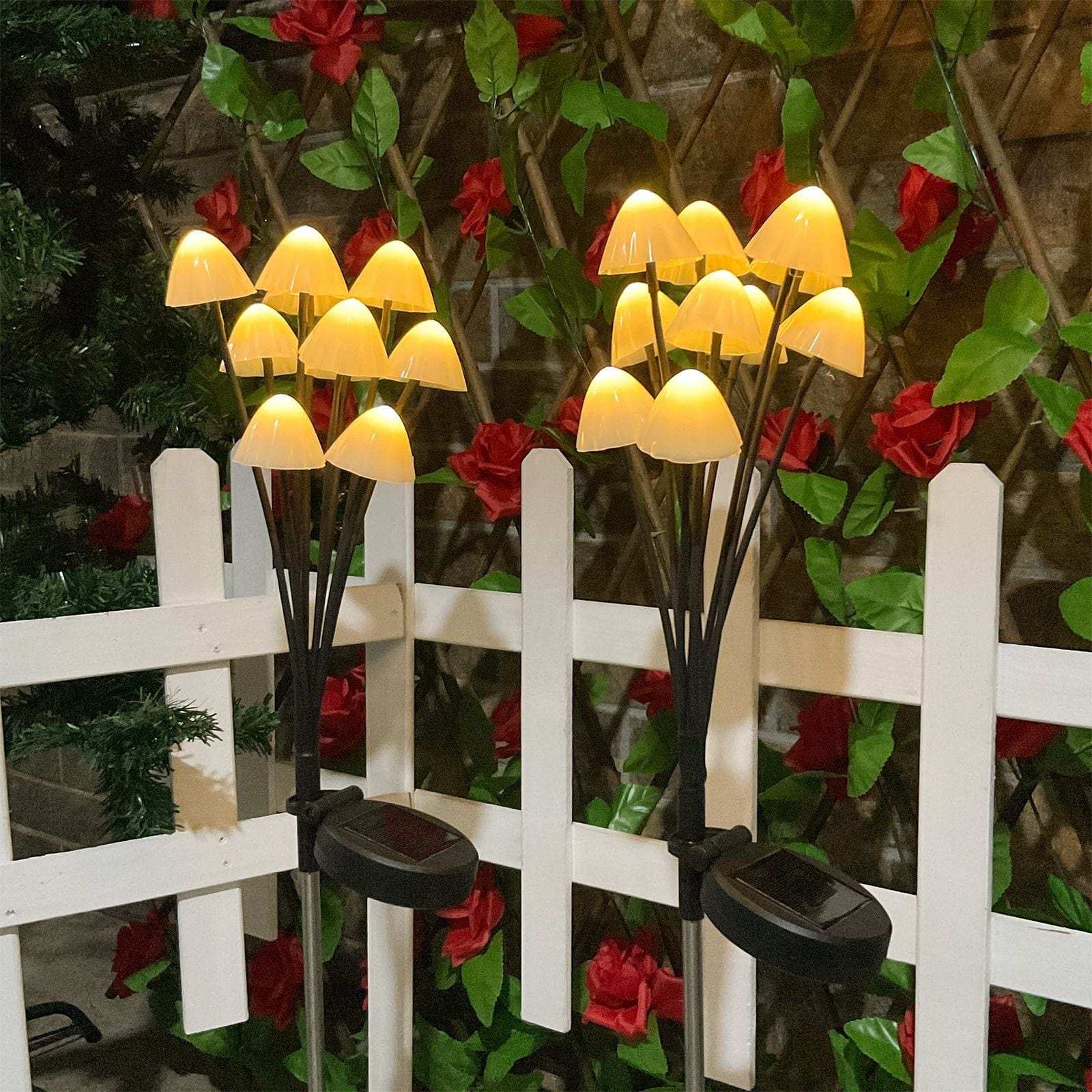 Jardioui Lampe solaire Champignons féérique